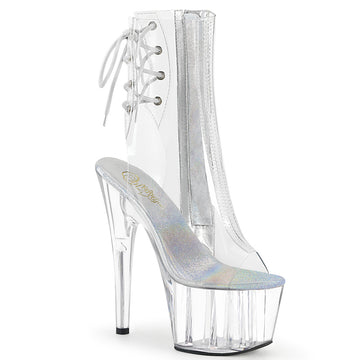 Flamingo Clear Ankle Boots